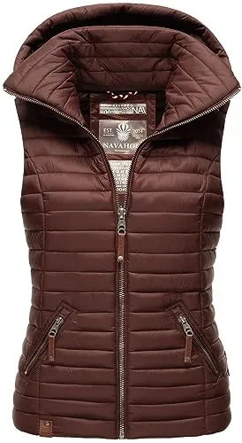 Navahoo Damen Steppweste Shadaa – Modische Übergangsjacke mit Kapuze - Die leichte Damen Steppweste Shadaa von Navahoo ist ideal für Frühjahr und Herbst. Mit abnehmbarer Kapuze, praktischen Taschen und tailliertem Schnitt vereint sie Stil und Funktionalität – ein Must-have für die Übergangszeit.