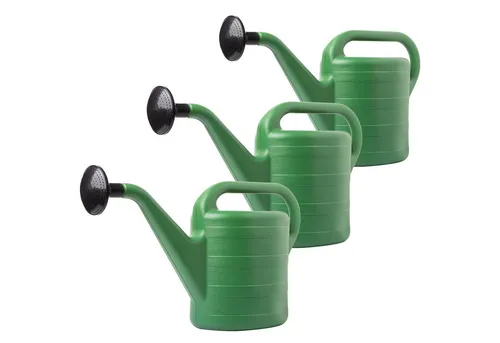 Centi Gießkanne Gießkanne grün mit abnehmbarer Tülle (3er-Set), Geometrische Eleganz für Moderne Gärten