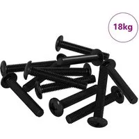 vidaXL Schraube 2647 pcs Silber 5 x 30 mm - Robuste Eisen-Schraube mit Silberoberfläche, ideal für vielseitige Befestigungen bis 150 kg. Perfekt für Industrie und Haushalt, sorgt für sichere Verbindungen und einfache Installation.