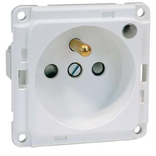 Peha Steckdose Erdungsstift Einbau rot mit LED