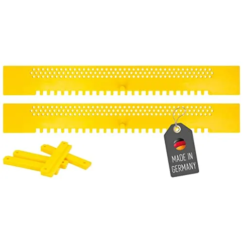 Lantelme 2 Stück Bienen Fluglochverkleinerer mit Scharnieren Set | Bienenstock Mäusen Wespen Hornissen Schutz | Fluglochschieber aus Kunststoff Universell Imkereibedarf | Imker Zubehör Bienenkasten