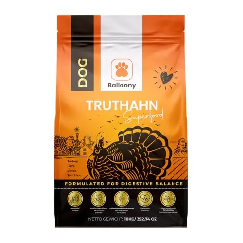 German Shephy Dog Food | 10kg | Getreidefreies Hundefutter trocken | Hypoallergen | Für Fell, Gelenke & Immunität | Truthahn & Kartoffel | Mit hohem Fleischanteil | Leicht verdaulich (10kg)