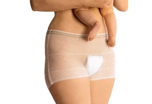 Mrs. Mum Schwangerschaftsslip Wochenbett Unterwäsche I Netzhosen Wochenbett, Schwangerschaft (8er Set) Wöchnerinnen Slips zur Fixierung von Wochenbett Binden nach Geburt