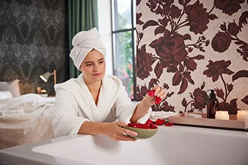 Livingwalls My Home My Spa Tapete Blumen Rot Rosa 387004 - Premium Vliestapete mit romantischem Pfingstrosen-Muster, ideal für Schlafzimmer und Wohnzimmer. Made in Germany, einfach zu verarbeiten und umweltfreundlich.