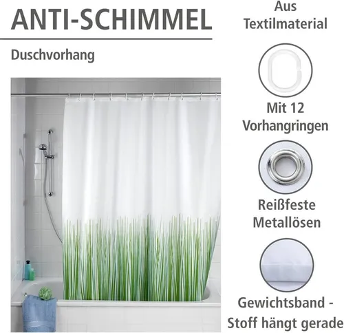 Duschvorhänge Weiß von WENKO