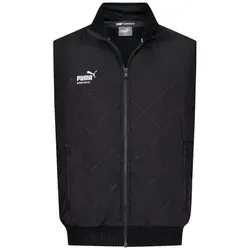 PUMA Workwear Funktionsweste Herren Weste Winter - Warm gefüttert, wasser- & windabweisend Winterweste mit Fleece-Futter - Innentasche - Robustes Obermaterial schwarz XL