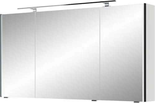 Saphir Spiegelschrank Serie 7045 Badezimmer-Spiegelschrank inkl. LED-Beleuchtung, 3 Türen Badschrank 133,2 cm breit, inkl. LEDplus Schalter und Türdämpfer