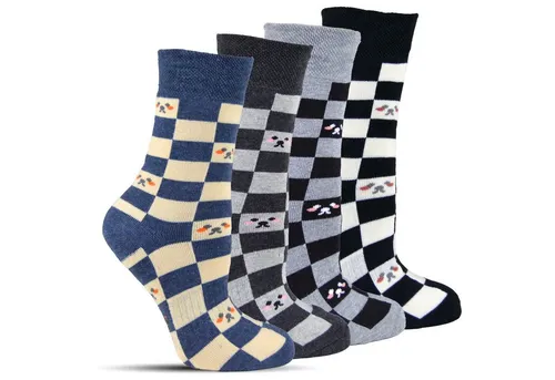 Frostfighter Thermosocken Damen Wintersocken ohne Gummi (6-Paar) fusselfreies Vollfrottee Innenfutter, warme dicke Socke, Diabetiker