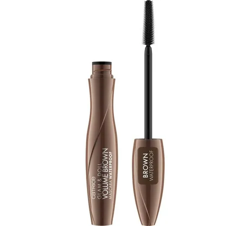 Catrice Mascara Glam & Doll Volume Brown Mascara Waterproof, 3-tlg., Wasserfest und volumengebend für einen natürlichen Alltagslook!