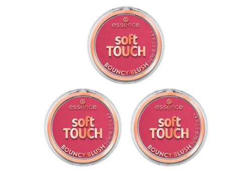 Essence Rouge SOFT TOUCH BOUNCY BLUSH, 3-tlg., mittlere Deckkraft, langanhaltend, mattierend, alle Hauttypen