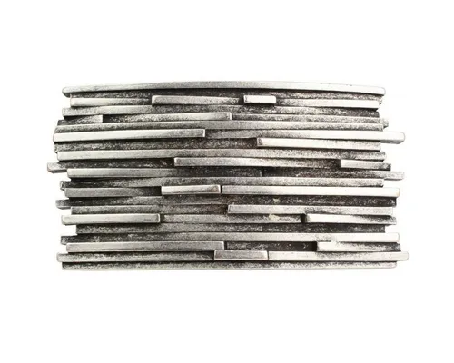 BELTINGER Gürtelschnalle Stripes 4,0 cm in silber von BELTINGER