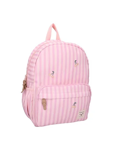 Kidzroom Rucksack Schultasche Nostalgia Kirschen Print - Stylischer Kidzroom Rucksack mit fröhlichem Kirschen-Print, ideal für Schule und Ausflüge. Geräumiges Hauptfach, praktische Vordertasche und verstellbare Schultergurte bieten Komfort und Organisation für kleine Abenteurer.