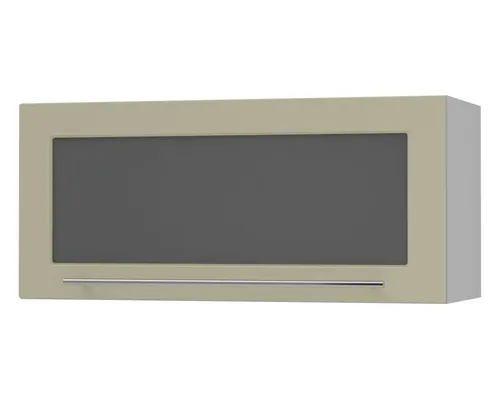 Feldmann-Wohnen Klapphängeschrank, Creme-Grau, 80x36x32.5 cm