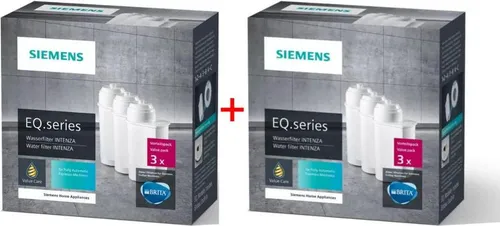 SIEMENS Brita Intenza Wasserfilter TZ70033 Kartuschen 3er (2er Pack) - Hochwertige Wasserfilter für Kaffeemaschinen, optimiert für perfekten Kaffeegenuss. Reduziert Kalk und verbessert den Geschmack. Ideal für alle EQ-Serie Kaffeevollautomaten.
