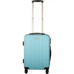 Hartschalen-Koffer Handgepäck Trolley / S in silber von Cahoon