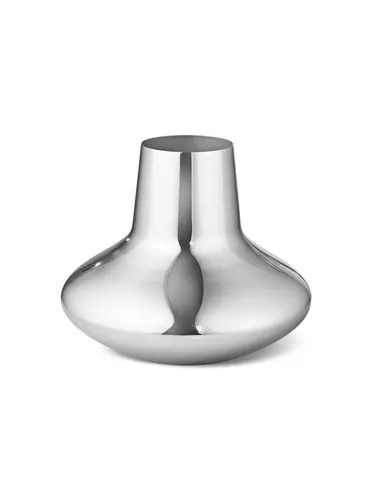 Georg Jensen Dekovase Hammershøi – Elegante Edelstahlvase - Dekovase aus hochglanzpoliertem Edelstahl, inspiriert von Henning Koppels zeitlosem Design. Perfekt für stilvolle Akzente in jedem Raum.