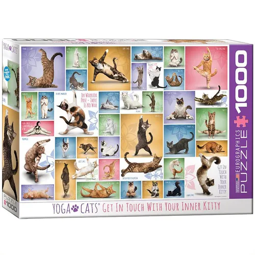 EUROGRAPHICS Katze Yoga Puzzle 1000 Teile