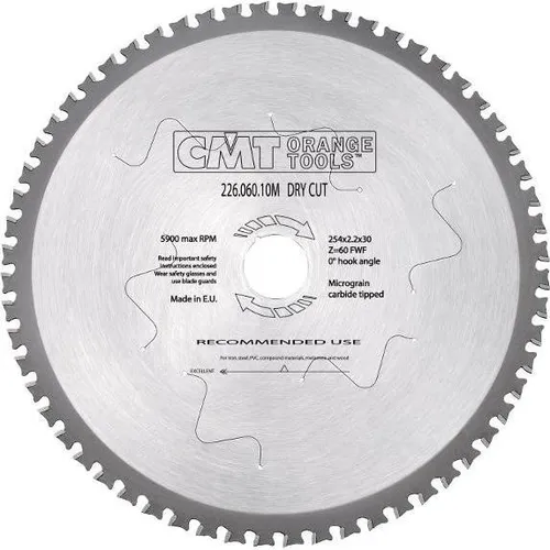 CMT 226.080.12 Sägeblatt für Metall und harte Materialien 305 x 25.4 x 80T