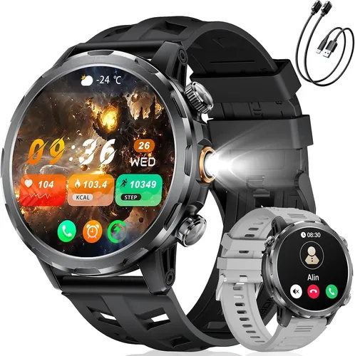 clleylise Smartwatch für Kinder (2,5 cm, 4G, GPS) - VIELSEITIGE KINDER-SMARTWATCH mit 4G-Netzwerk, GPS, Videoanrufen und SOS-Funktion. Ideal für Kinder von 4 bis 16 Jahren, sorgt für Sicherheit und Kommunikation. Robust und wasserfest für den Alltag.