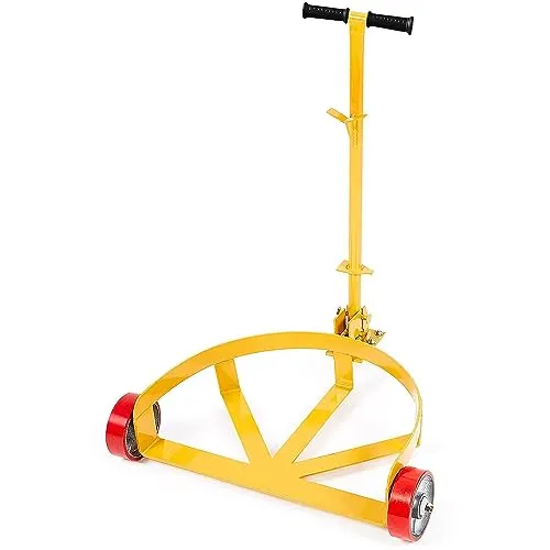 VEVOR Fassroller mit Griff in gelb von Vevor