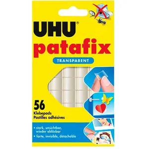 UHU patafix doppelseitige Klebepads 1,2 x 1,2 cm, 56 St.