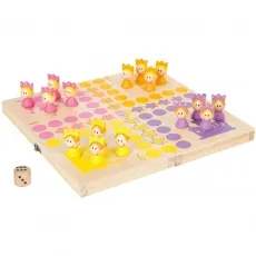 small foot Ludo Prinzessinnen - FSC 100%-zertifiziertes Holzspiel für Kinder, mit praktischer Transportbox und Konzentrationsförderung