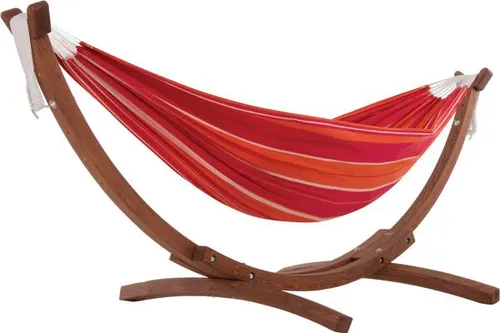 Vivere Double Cotton Hängematte mit Gestell, mimosa