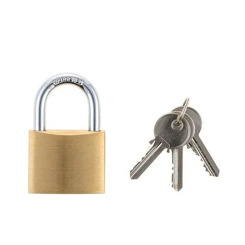 Vorhängeschloss 50 x 40,5mm Vorhangschloss 3 Schlüssel Spintschloss Bügelschloss
