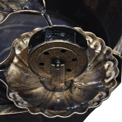 Kaskadenbrunnen mit LED Lampe