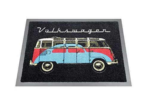 VW T1 Fußmatte schwarz in schwarz von BRISA