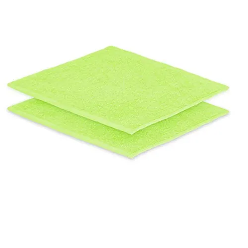 EXKLUSIV HEIMTEXTIL 2X Seiftuch 30 x30 cm Apfelgrün 500 g
