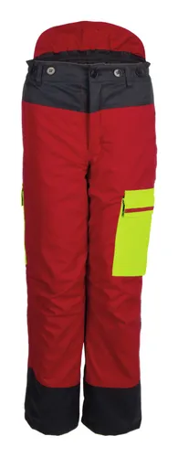 Forest Jack Red Bundhose Größe 62/64 - rot/antrazit/grau - Hochwertige Bundhose für Arbeit und Freizeit, strapazierfähig und komfortabel, ideal für anspruchsvolle Einsätze.