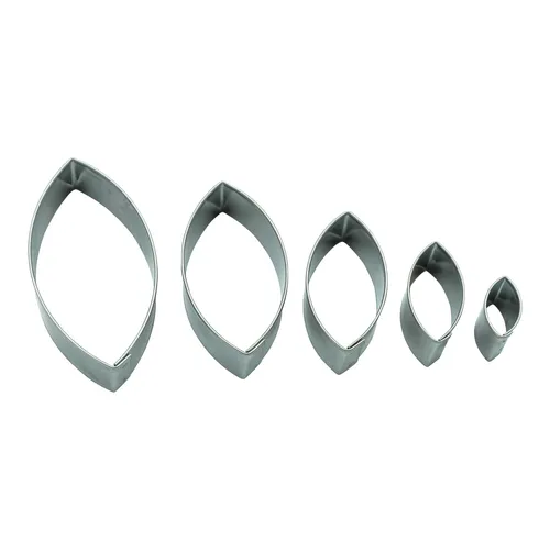 Ausstecher 5er Set Terassen Form oval Plätzchenausstechform Keksform Spitzbuben