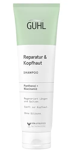 Guhl Reparatur & Kopfhaut Shampoo - Inhalt: 150 ml - Mit Panthenol & Niacinamid - Sanft zur Kopfhaut - Ohne Silikone