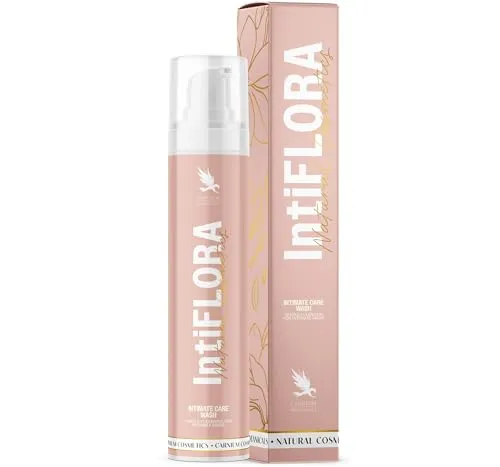 Carnium Botanicals IntiFLORA – Intim Waschlotion Damen, 150 ml | Parfümfrei, Ohne Sulfate, Dermatologisch Getestet, Intimwaschlotion Frauen & Intimseife