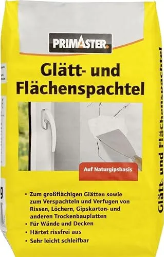 Primaster Glätt- u. Flächenspachtel Glättspachtel Spachtel für Innen