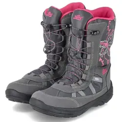 Lico Mädchen Aldina Schneestiefel, Grau Pink, 33 EU - Wanderschuhe für Mädchen, wasserfest und warm gefüttert – perfekt für Abenteuer im Schnee!