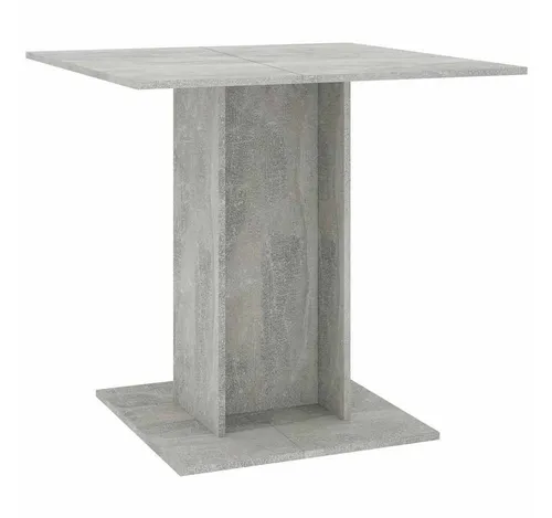 furnicato Moderner Esstisch 80x80 cm in Betongrau
