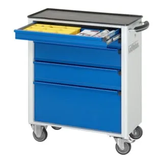 Rau Werkzeugwagen mit 5 Schubladen - Werkstattwagen mit robustem Metalldesign, optimal für die Organisation von Werkzeugen und Zubehör in Ihrer Werkstatt.