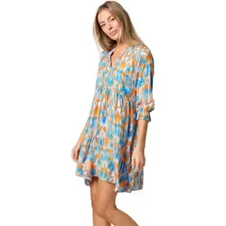 PM SELECTED Damen Tunikakleid Sommerkleid mit auffälligem Muster PM31 - Leichtes PM SELECTED Damen Tunikakleid im Mini-Format mit kontraststarkem Print. Ideal für warme Tage am Strand oder in der Stadt, sorgt für einen modischen Auftritt mit hohem Tragekomfort.
