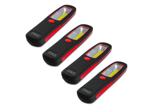 EAXUS LED Arbeitsleuchte COB Arbeitslampe Stablampe Werkstattlampe, LED fest integriert, Tageslichtweiß, 300 Lumen magnetisch mit 360° Haken