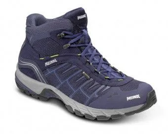 Meindl Quebec Mid GTX Wanderschuhe 10.5UK/45 EU, Marine/Lime - Wasserdichte Wanderschuhe mit Gore-Tex und Air-Active Fußbett für optimalen Komfort und Unterstützung auf allen Trails.