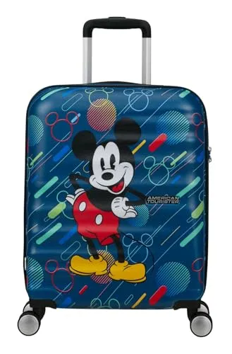 American Tourister Wavebreaker Disney FL - Spinner S, Handgepäck 55 cm, 36 L, langlebig und sicher mit TSA-Kombination, ideal für 2 Tage Reisen