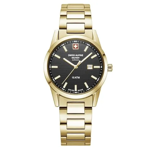 swiss alpine military Damen Uhr Analog Quarz 7767.1117SAM - Elegante Armbanduhr für Damen aus Edelstahl, präzises Quarzwerk und ideal für den täglichen Gebrauch oder besondere Anlässe.
