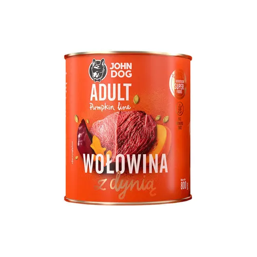 John Dog Nassfutter Für Hunde Pumpkin Line Rind Mit Kürbis 800g