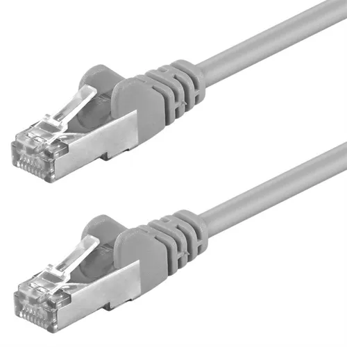 Netzwerk-Kabel Patchkabel S-FTP CAT5 e 1:1 grau 0,5m