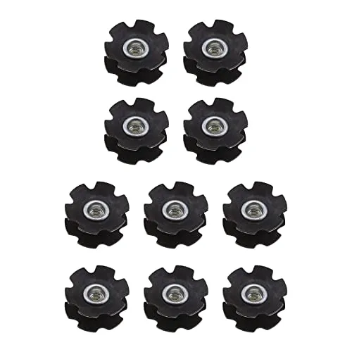 Fahrrad Headset Sternmutter Fit für 28,6 mm (1-1/8 Zoll) Vordergabel Mountainbike Rennrad Hybrid Fahrrad Fahrradkomponenten Teile 10 Stück