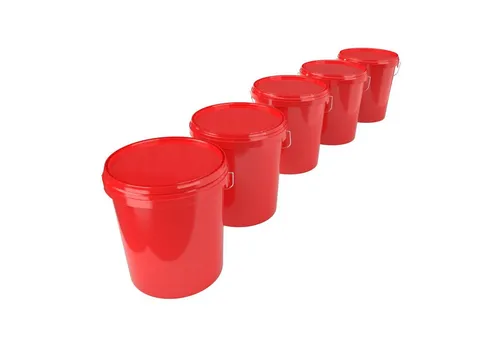 FixedByU Putzeimer Eimer mit Deckel 16 Liter - lebensmittelecht, luftdicht, stabil, (Set, 5-tlg., Eimer mit Deckel), 16 l