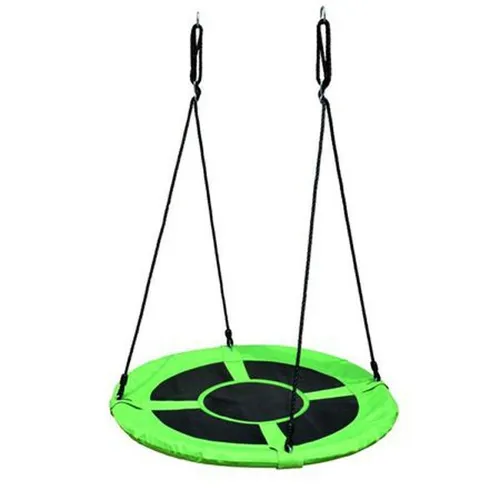 Nestschaukel 100cm für Kinder – Gartenschaukel für Spielspaß - Die runde Nestschaukel bietet sicheren und komfortablen Spielspaß im Freien. Hergestellt aus robustem Kunststoff und Metall, ideal für den Garten und tolle Stunden für die Kleinen.