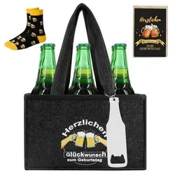 Männerhandtasche Bier 6 Flaschen